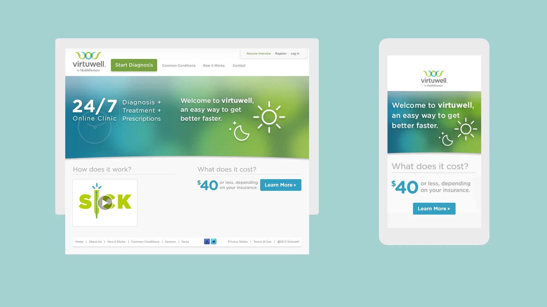 Virtuwell: Visual / UI Design